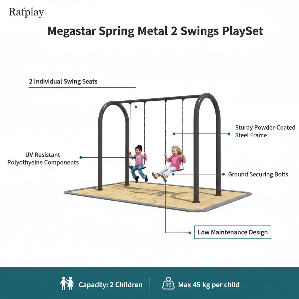Megastar Spring 2 Swing Metal PlaySet