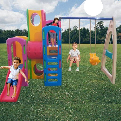 Kids Hide &  Seek Play Area With Slides