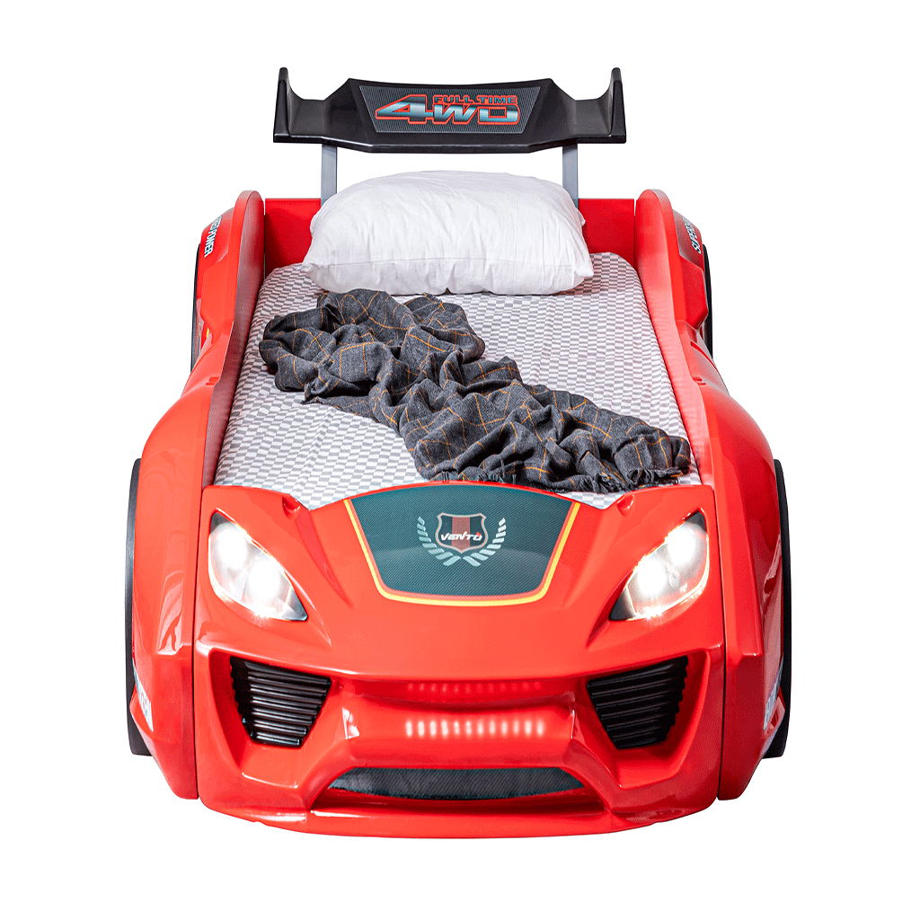 Musvenue Eco Basic Kids Car Bed With Bumper Led & Bluetooth