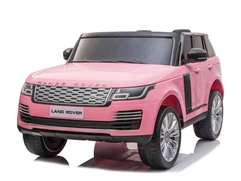 Pink Licensed Toys car Premium Metallic Range Rover Vogue 2 seats for kids 24V Side
