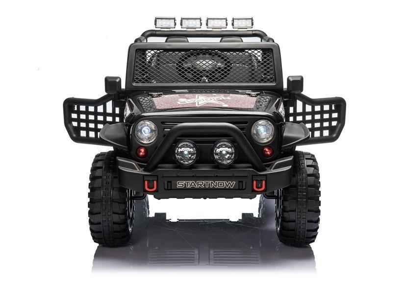 Black Jeep Toy Car 2 Seater RAF Prowler 12V 4WD Open Door