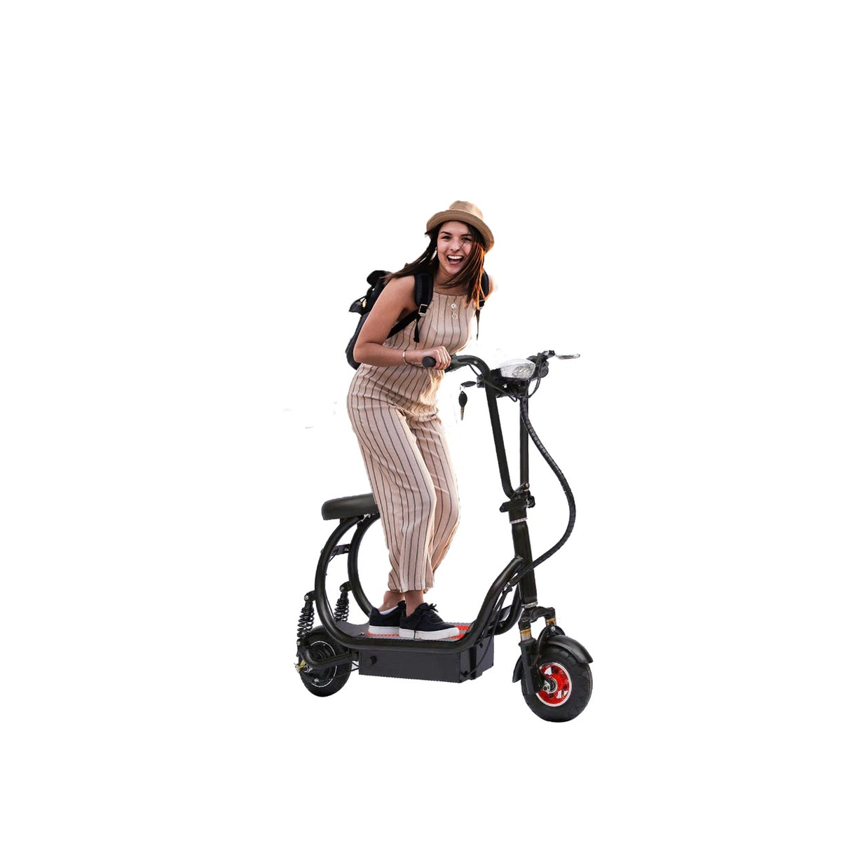 MEGAWHEELS Foldable Electric Scooter with Seat