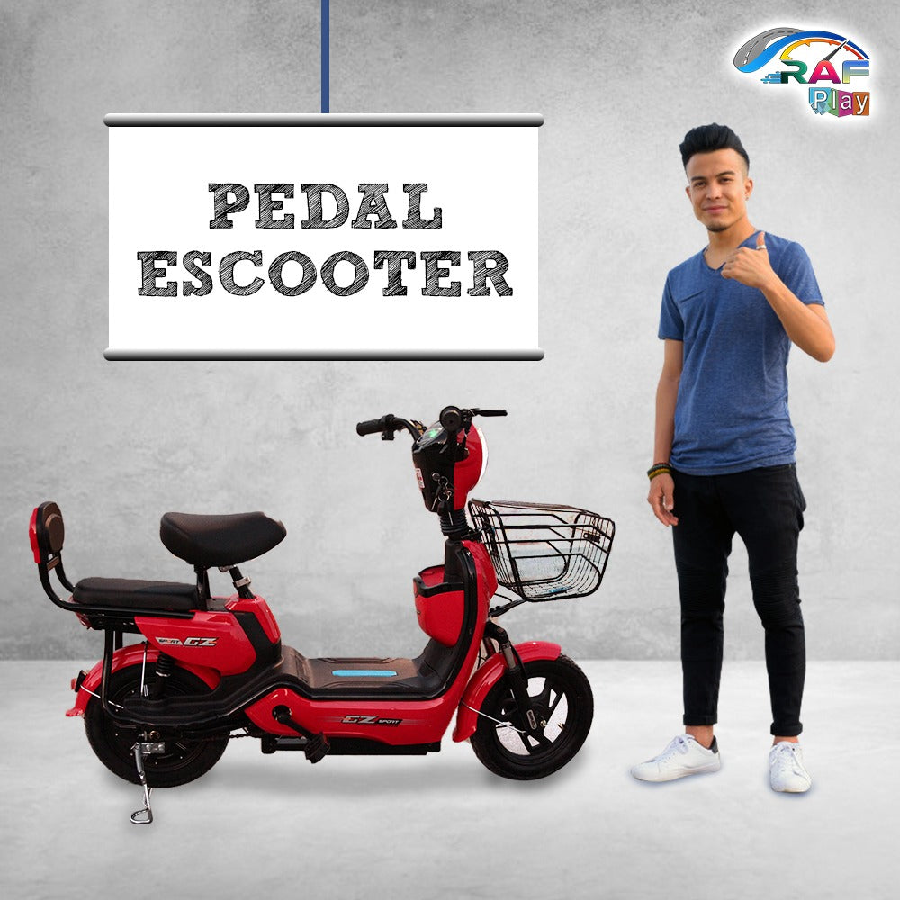 megawheels trendy 48 v grocery electric scooter with pedal