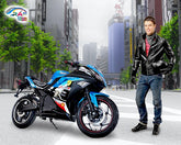 Megawheels Giant 72 v Electric Scooter For an Adult with Speed 150 k/h, Power 2000 Watt, and 100 Km Range  - BLUE