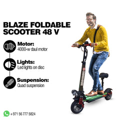 Megawheels Blaze Foldable electric scooter 4000 watts