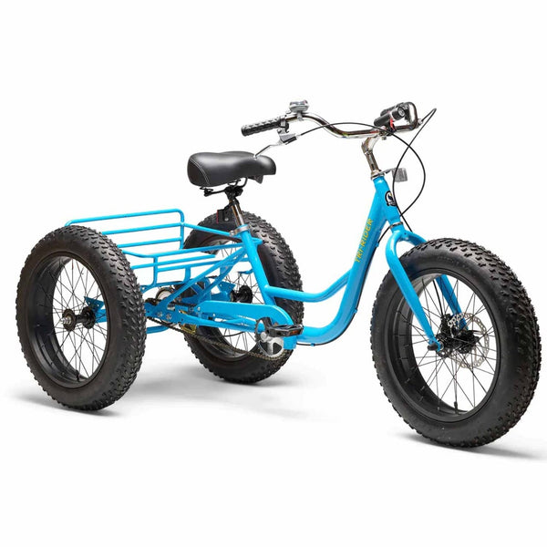 Fat Tire Tricycle trike with Basket 26 Three Wheel Cruiser By Rafplay