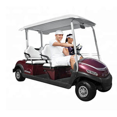 Megawheels Golf club car 4 seaters electric golf cart-Maroon