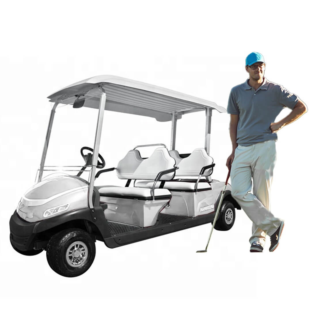 Megawheels Golf club car 4 seaters electric golf cart-white