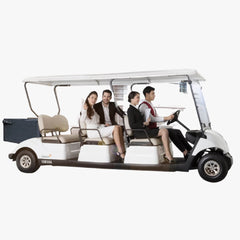 Megastar Golf club car 6 seater  electric golf cart With Cargo box-White