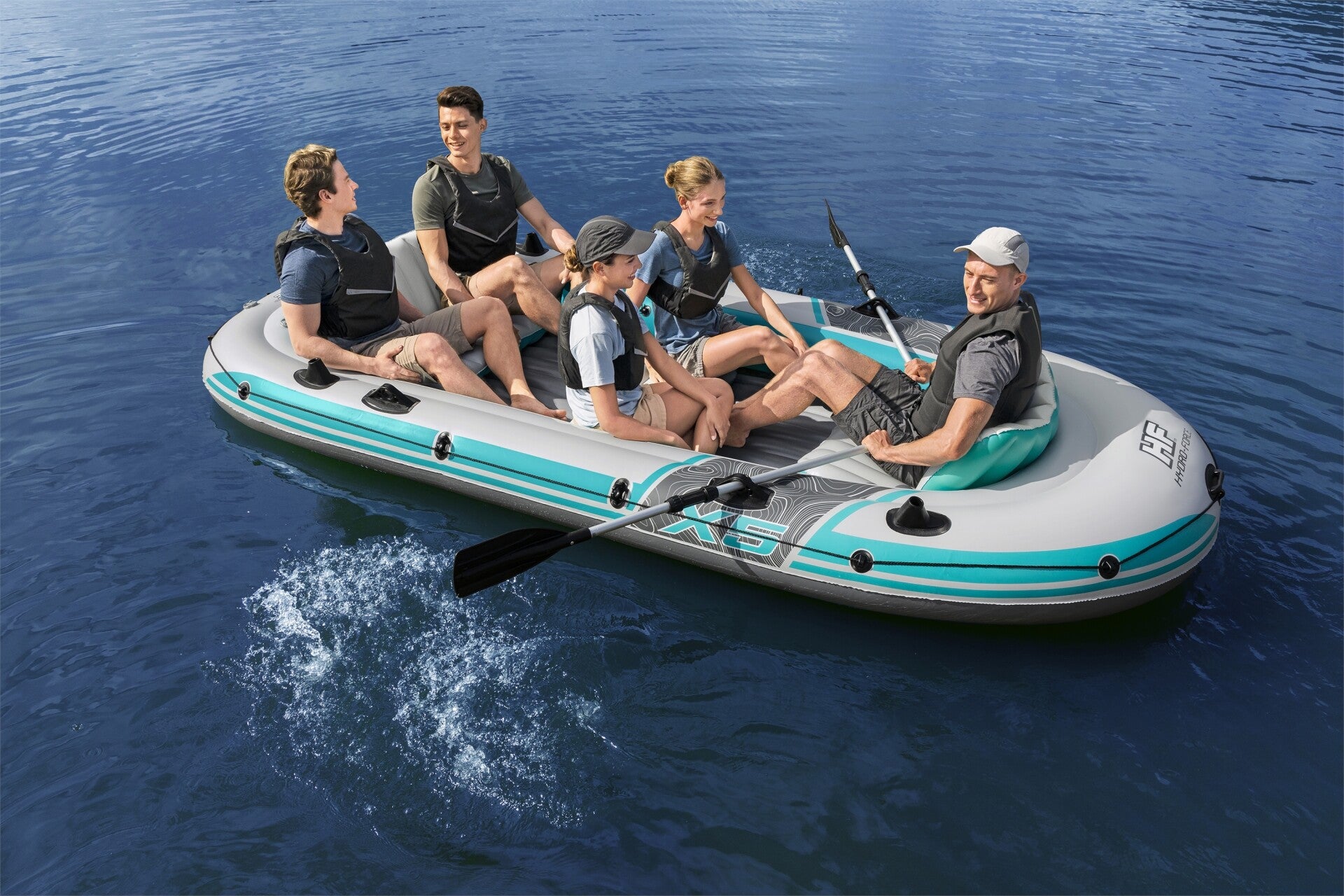 Hydro-Force Adventure Elite X5 Raft Set 11'11" x 65"-Blue