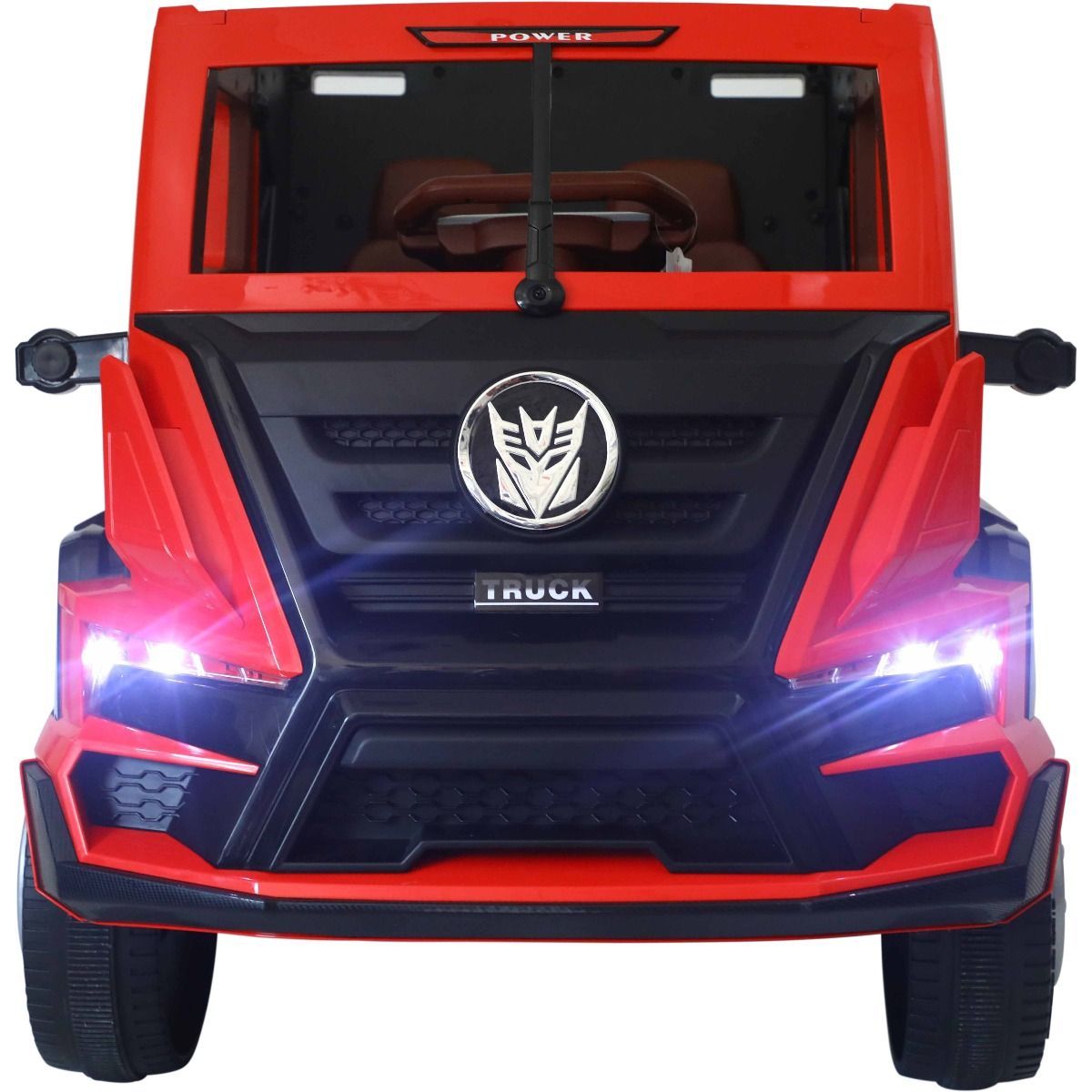 Red Ride On Lorry Without Trailer For Kids 12V Front Light