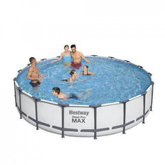 Bestway 15' x 48"/4.57m x 1.22m Steel Pro Frame Pool Set for Family
