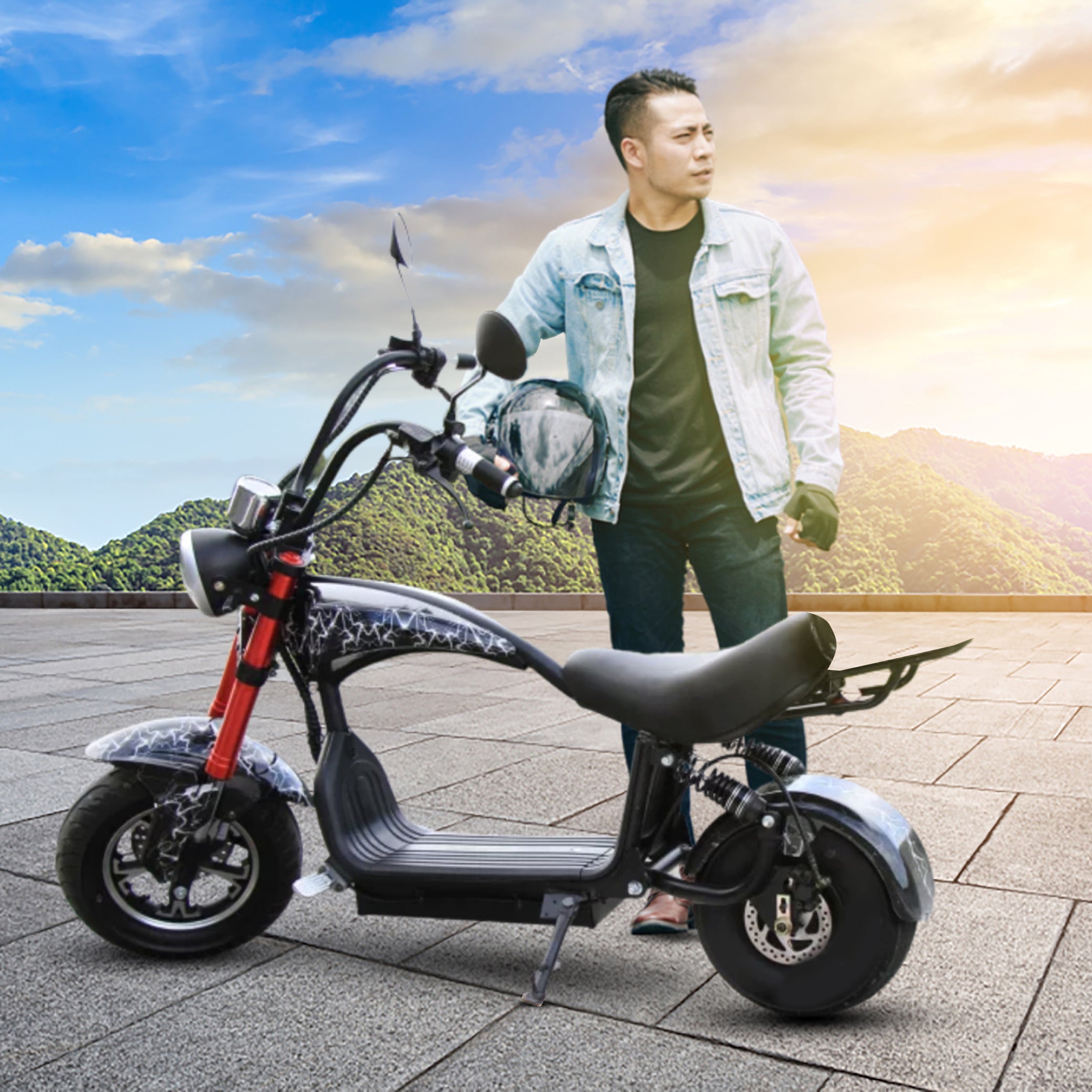 Raf Mini coco City chopper 1000w Electric Scooter 48v | Adults Electric Scooter