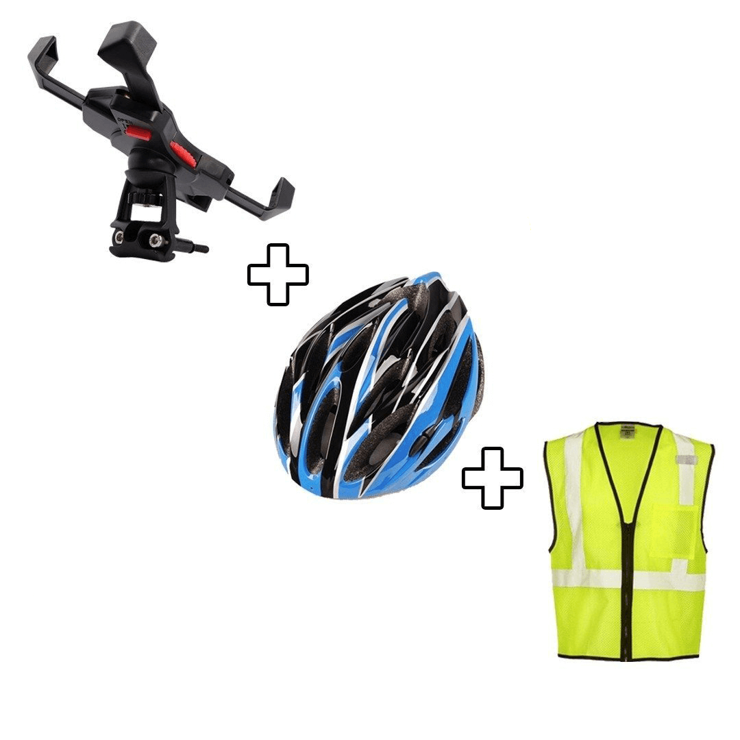 Helmet+Safety Vest+Mobile Holder