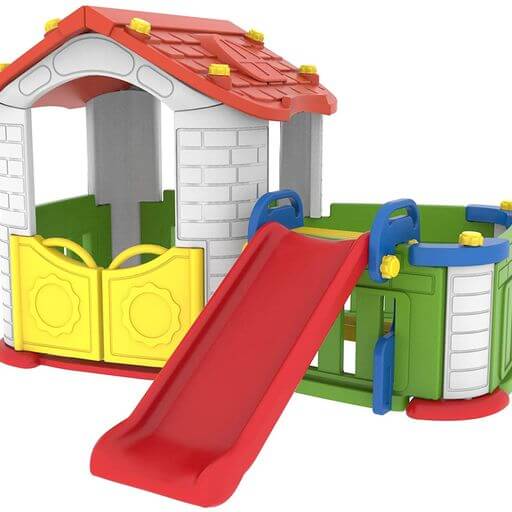 Kids playhouse with Slide & PlayPen Area