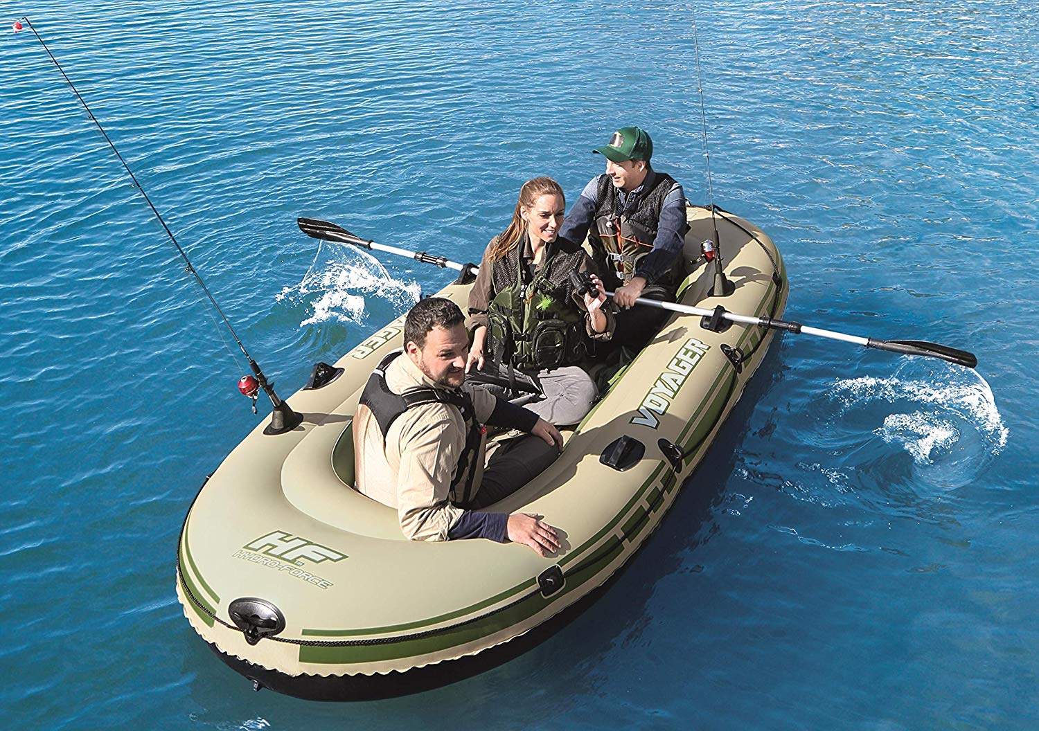 Bestway  Voyager 500 Hydro-Force Inflatable 3-Person Dinghy - MGA STAR MARKETING 