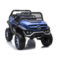 lue Licensed Electric Ride on Mercedes Raider Wagon Jeep for Kids 12V