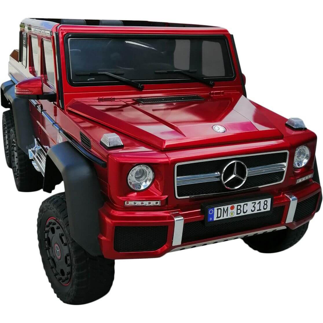 Red Red Licensed Ride On Mercedes Benz G63 6 wheels 12V