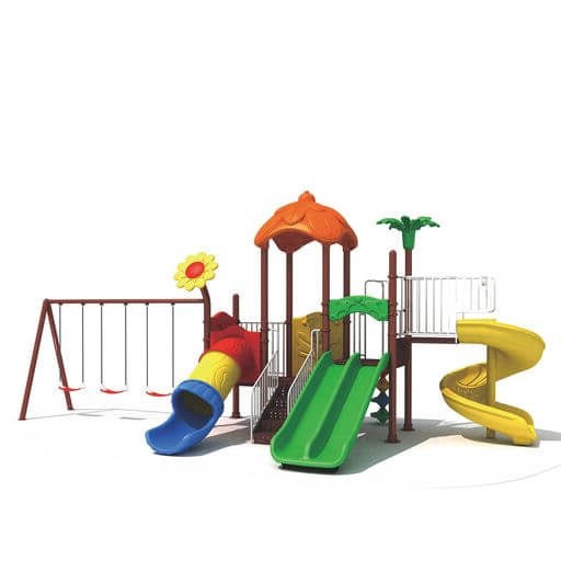 Giant Peg Playcenter With Swing & Slides