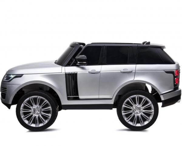 Silver Licensed Ride On Range Rover Vogue LCD SCREEN Car Two Seater for kids 24V