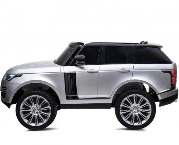 Silver Licensed Toys car Premium Metallic Range Rover Vogue 2 seats for kids 24V Side