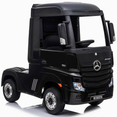 Black Licensed Electric Ride on Mercedes Benz Truck For kids 12V