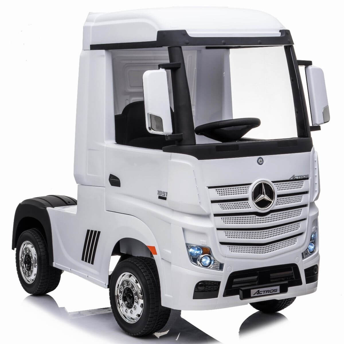 White Mercedes Benz Truck For kids