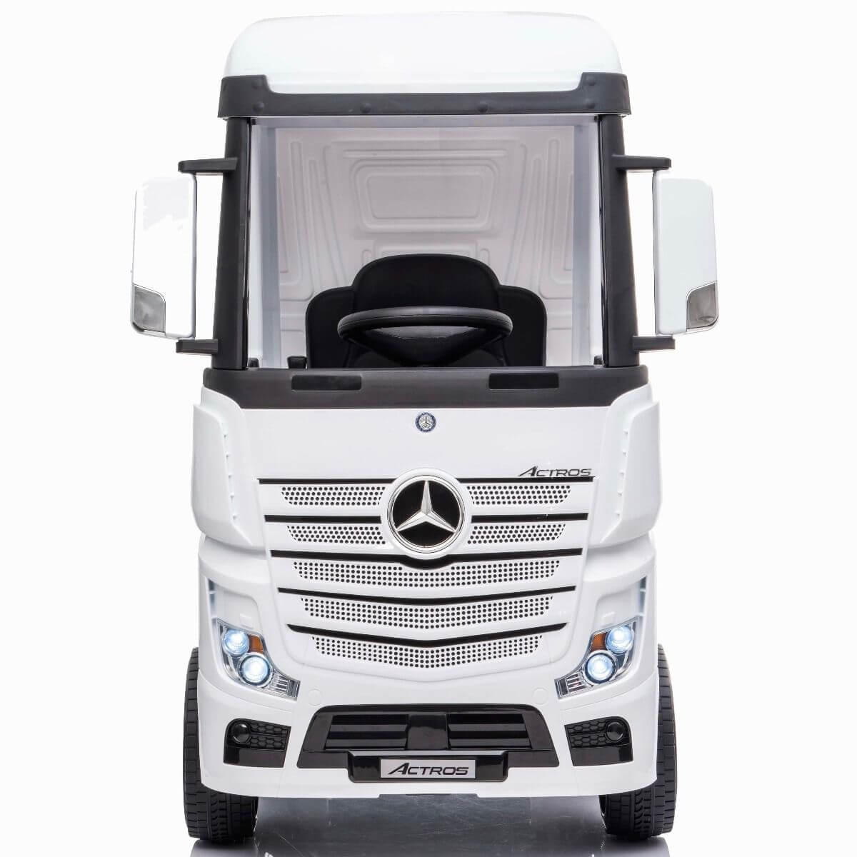 White Licensed Electric Ride on Mercedes Benz Truck For kids 12V Front