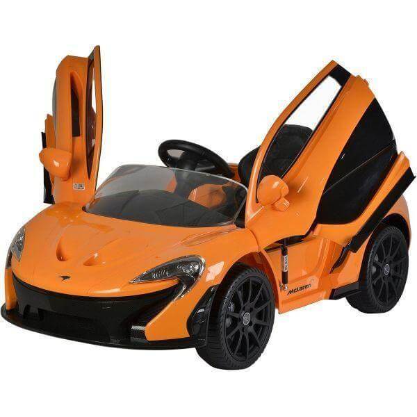 Orange Licensed Ride on Car Mclaren Car For Kids Battery Operated 12V