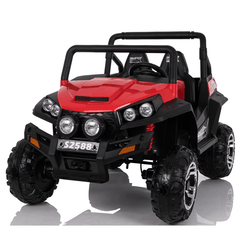 Red 2 Seater Rock Rash Jeep Ride On For Kids