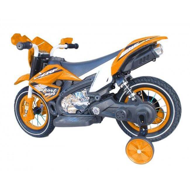 Orange Electric Ride on Dirt Cross Motorbike for kids