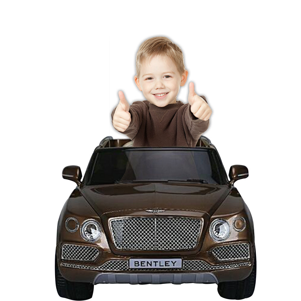 Brown Electric Ride On Bentley Bentayga Battery Car For Kids 12V