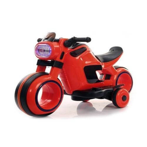 Red Ride on Electric Saturn powered Bike 6V