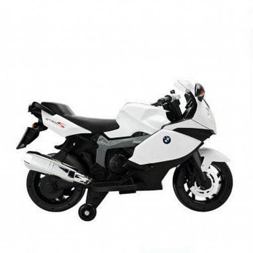 White Licensed Ride On BMW Motorbike for kids 12V