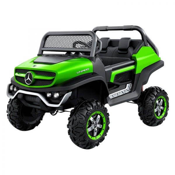 Green Licensed Electric Ride on Mercedes Raider Wagon Jeep for Kids 12V