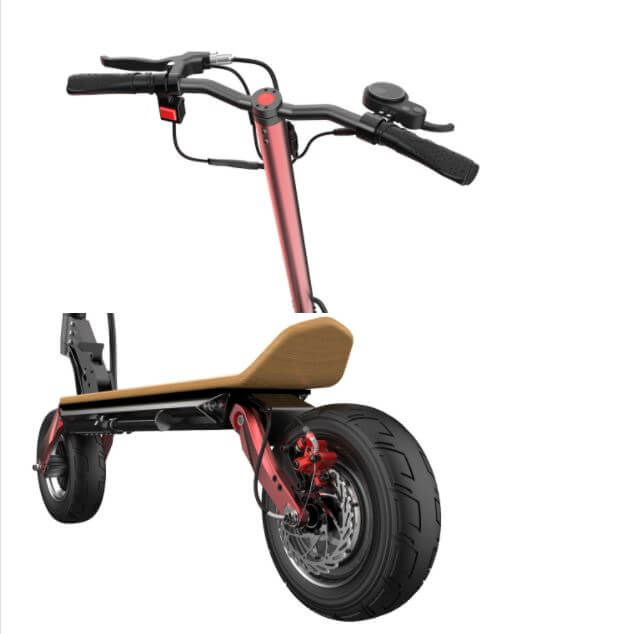 The Speedy Red Foldable 1500w 48v Electric Scooter