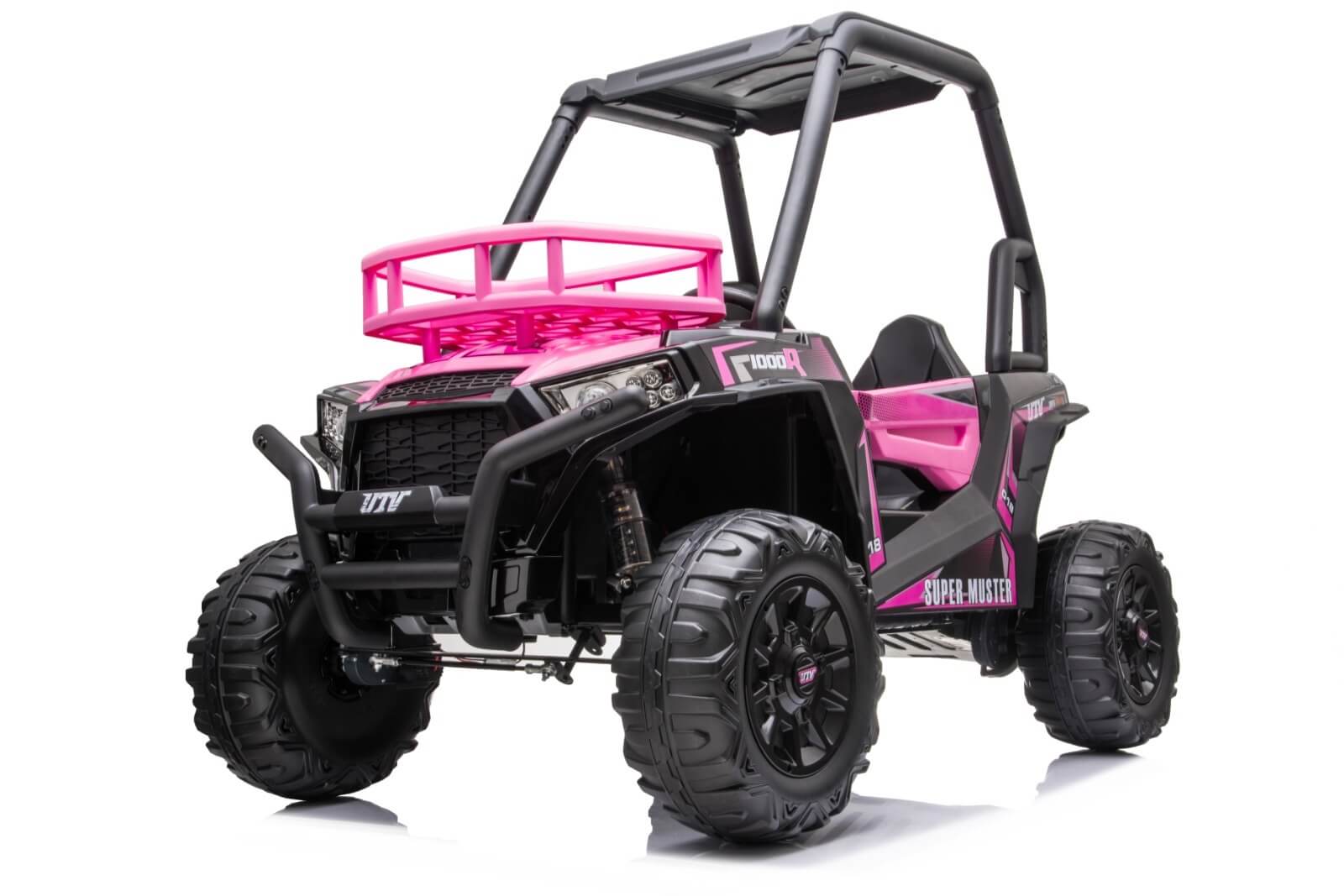 Pink Ride on SUV RZR 1000 Trail Sand Two seater Buggy for Kids 12V side