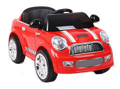 Red Ride-On car Hatchback Cooper Kids Electric Car 6V