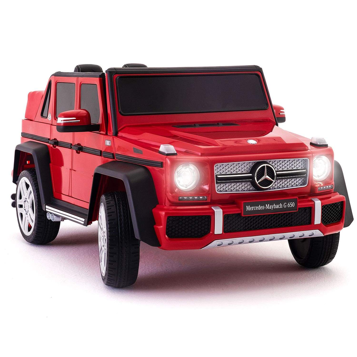 Red Licensed Electric Ride On Mercedes Maybach G650 Children’s  Jeep 12V Lights