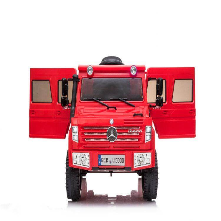 Red Licensed Electric Ride On Metallic Mercedes Unimog Militia u500 12V
