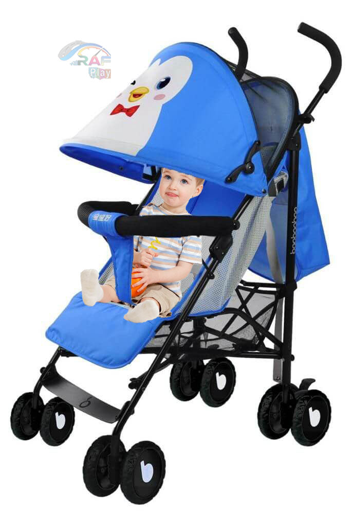 Blue Penguin Baby with Air Flow Seat & Infant Stroller 