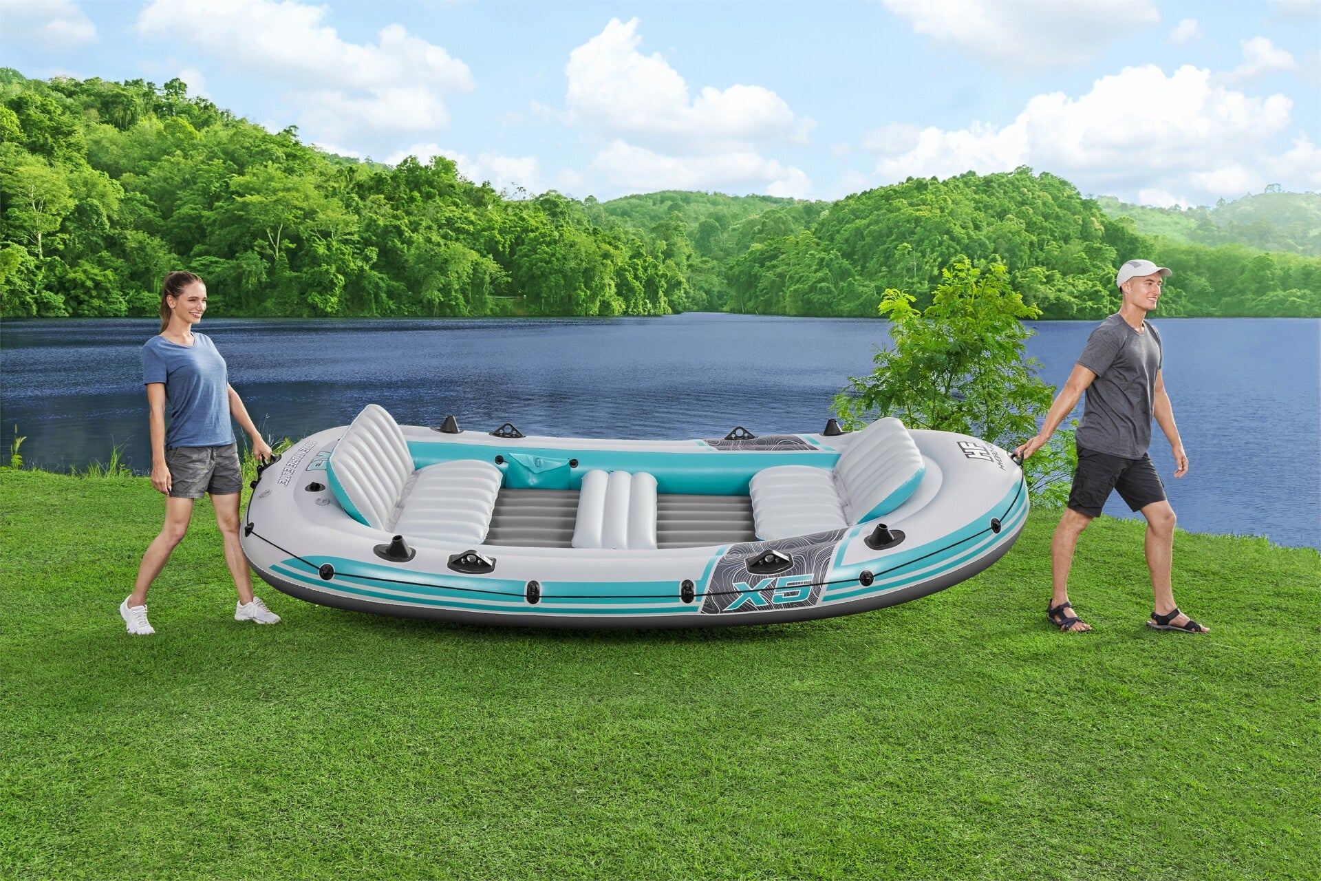 Best Way Raft Bestway Hydro-Force Adventure Elite X5 Raft Set - 11'11
