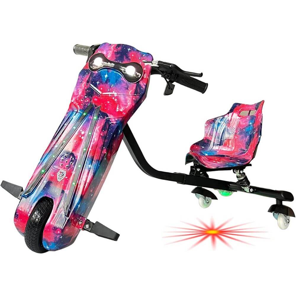 Megawheels dragonfly Drifting Electric Scooter 36 v 3 Wheel s With Key Start-pinkblue
