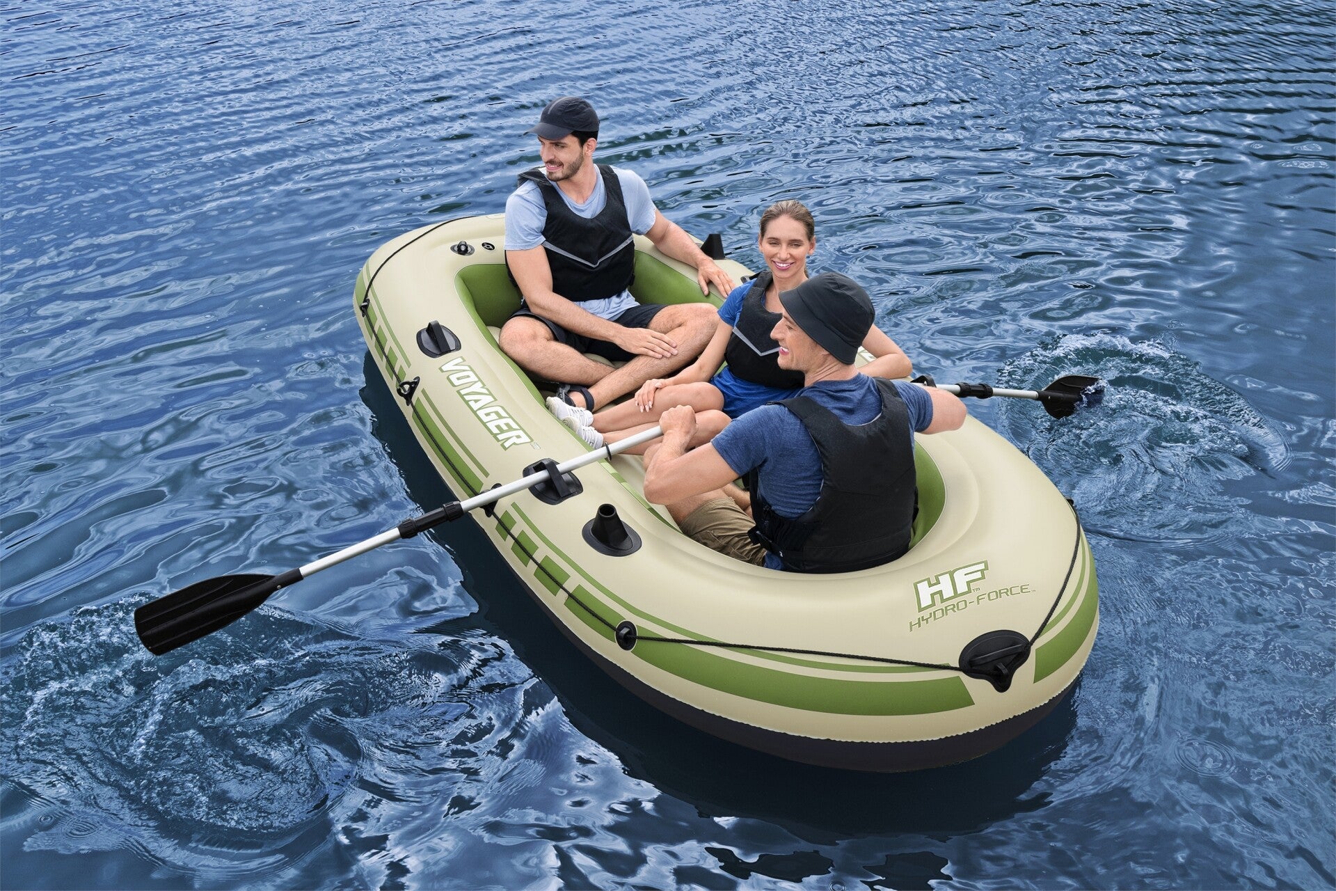 Wet Set Inflatable Raft Bestway Hydro-Force Voyager X3 Inflatable Raft Set - 9'8