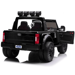  Ride on Licensed Ford Superduty  24V Electric Pickup  for 2 kids Truck w R/C - black