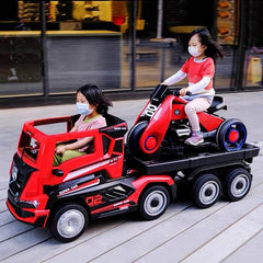 Ride On Lorry With Trailer For Kids 12V